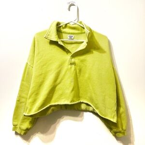 Aritzia | Sunday Best Lime Quarter Zip